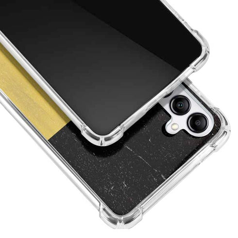 Belgium Flag Distressed Galaxy A14 5G Clear Case